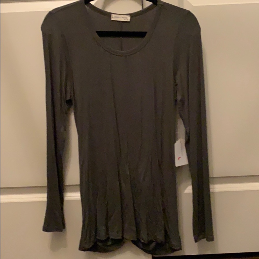 Olive ruching top